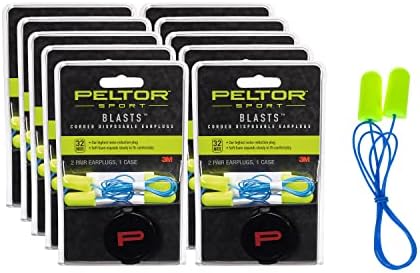 Peltor Sport Blasts Earplugs за еднократна употреба, 3 пар/пакувања, 10-пакувања