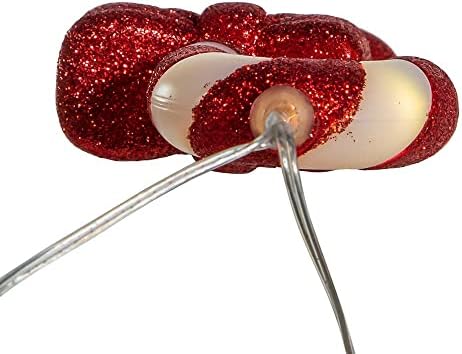 Курт С. Адлер со 5 парчиња бонбони со батерии, лесен сет, 72-инчи, бело и црвено