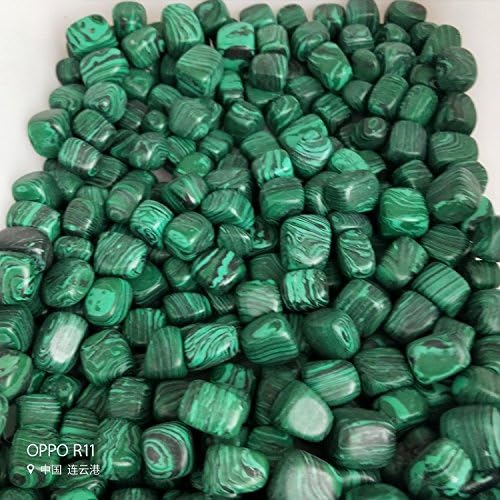 LGW Crystal 1/2lb Malachite Stones Полирани камења за камења за Wicca, Reiki и заздравување на енергетскиот кристал на големо