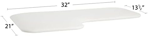 Seachrome P-R320210-NW L-форма за замена на перничето за туширање на тушот, само бело, бело