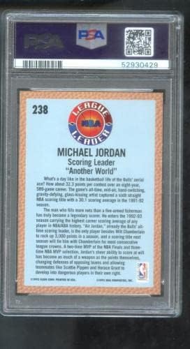 1992-93 Флеер 238 Мајкл Jordanордан ПСА 10 Оценети картички за постигнување картички во лига НБА - Непотпишани кошаркарски картички