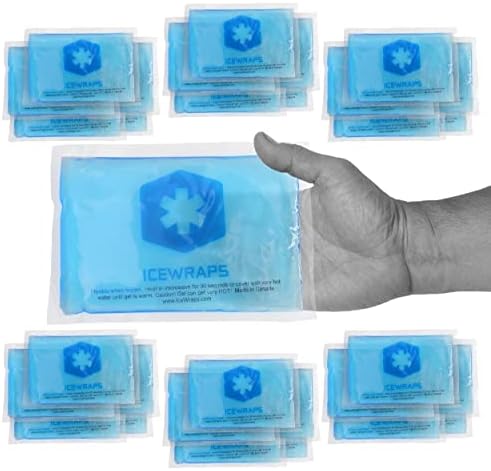 Icewraps 3 x5 гел ледени пакувања за повреди - еднократно | Меки флексибилни мраз пакувања | Зглобот, забоболка, глужд и мраз на коленото