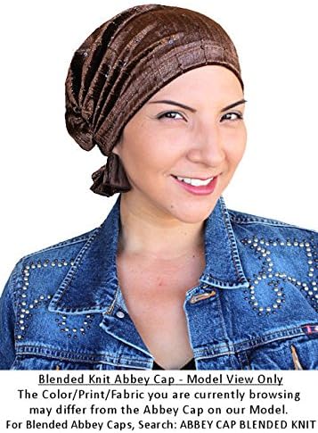 Турбан плус капачето на опатија во памучни плетени хемо -капаци за рак за жени за жени