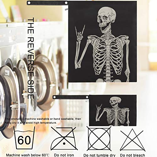 висесани Смешни Човечки скелет 2 парчиња Влажна Торба Со Џебови Со Патент Пространа За Повеќекратна Употреба За Патување,Плажа,Базен,Дневен
