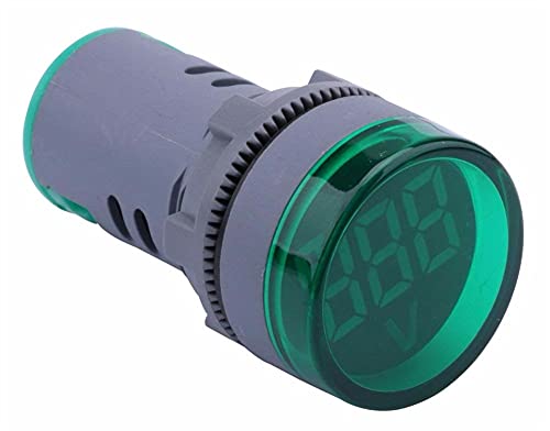 DJDLFA LED дисплеј Дигитален мини волтметар AC 80-500V мерач на напон мерач на мерач тестер на светлосен панел