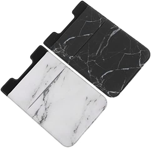 Ukcoco 2pcsbags торбички ракави затегнати паметни телефони лепило лепенки џеб, мермер грб: мобилен слој на паричникот џеб леплива одлична готовина