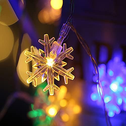 AYDFN LED Божиќна светлина Слумна за снегулка СВЕТСКА СВЕТСКА ДЕЦЕРАЦИЈА ЗА АТМОСПЕЗИЈА УСБ -далечински управувач Светло низа за спална соба Прозорец за декорација на