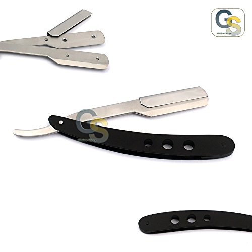 G.S Professional Straight Edge Barber Razor 13,5cm/5,3 инчи- се спротивставува на лакот и 'рѓата не'рѓосувачки челик салон-квалитетен