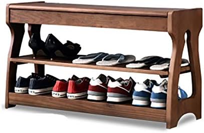 Бесплатни лавици за чевли за стоење Променете ја клупата за чевли, облечена во столче за складирање на столче за складирање на чевли, чисто цврсто дрво