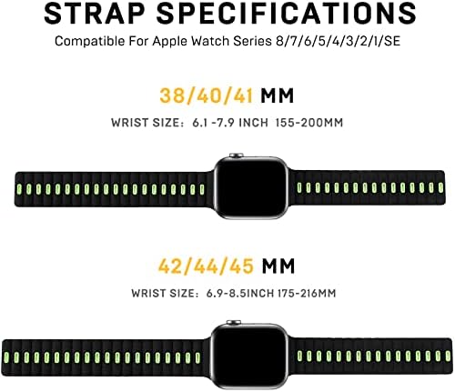 Otfree Magnetic Band компатибилен со Apple Watch Band Series 8 7 6 5 4 3 2 1 SE 38mm 40mm 41mm 42mm 44mm 45mm жени и мажи, разнобојни ，