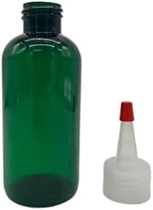 Природни фарми 4 мл Зелена Бостон БПА бесплатни шишиња - 3 пакувања со празни контејнери за полнење - производи за чистење на есенцијални масла