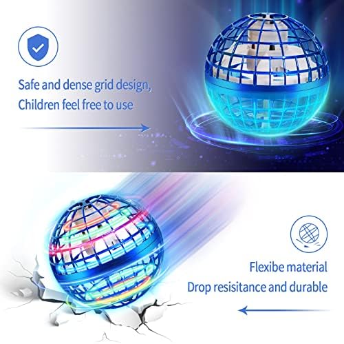 Летање на Орби играчки топка, 2023 година Надградена летачка топка, рачно контролирана топче за лебди бумеранг, летачки мини дрон,