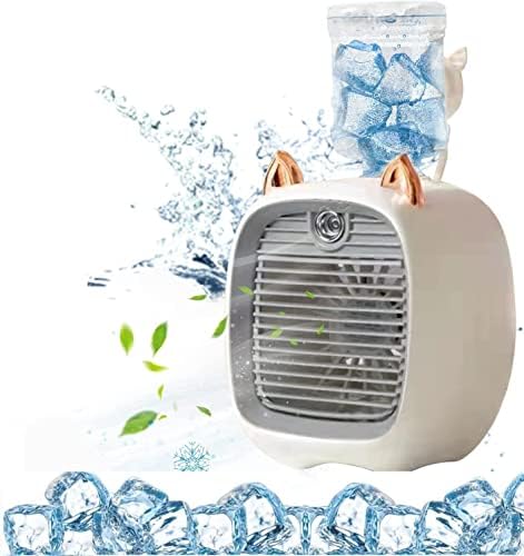 Детски Пренослив Вентилатор За Климатизација, 2023 Нов Мини Ладилник За Испарување На Испарување Во 3 Брзина, USB Вентилатор за