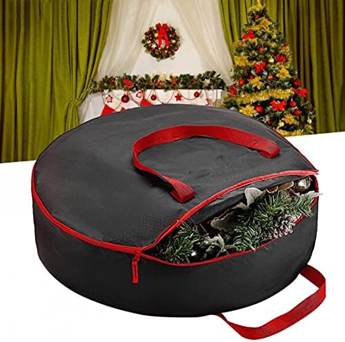 Чанта За Чување Божиќен Венец Кокино-Торба Со Патент За Божиќен Празник На Вљубените Вештачки Венци Кутии За Венци За Складирање
