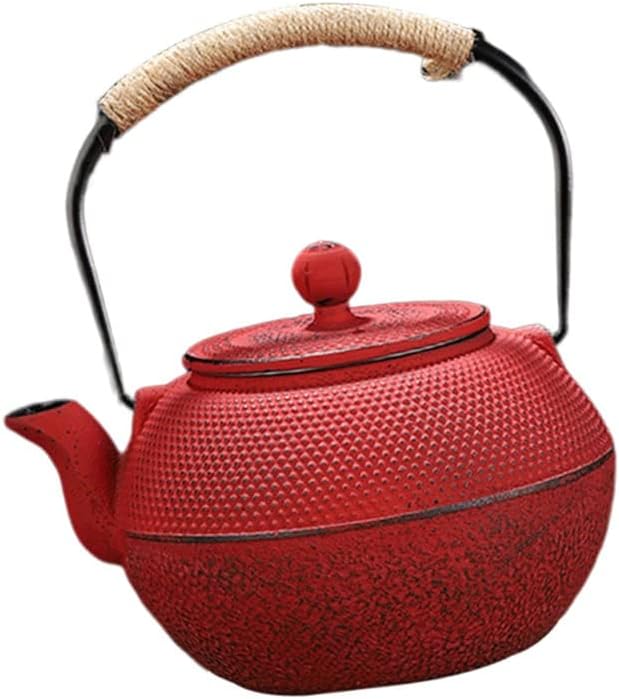 Чајник мал чај котел гроздобер стил загревање рамномерно издржливо исклучителна рачка против лушпа од леано железо за кујна дневна соба дома