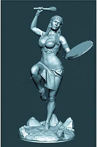 1/24 Антички племенски модел на модел на модел на женски воин во воинство, неискористени и необоени делови од смола // IU4G-2