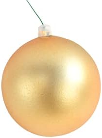 Мат златни божиќни украси за божиќни топки распрскувани пластични пластични