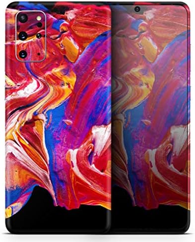 Дизајн Скинц Течна Апстрактна Боја V44 Заштитна Винил Налепница Обвивка На Кожата Компатибилна Со Samsung Galaxy S20