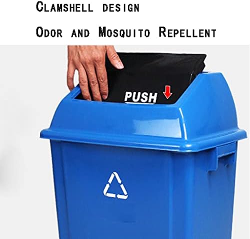 Надворешни прашини за рециклирање на отпадоци Пластични отпадоци конзерва со врзано покривка, ѓубре за отпадоци од кујнски отпадоци,
