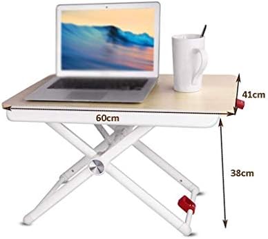 Ylyajy преклопна табела за лаптоп, поширока преносна табела за компјутер - прилагодлив светлосен штанд за лаптоп