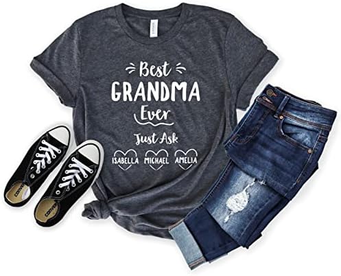Персонализирана најдобра баба некогаш кошула, сакај го подарокот за внуци, подарок за Денот на мајката