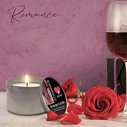 Love Play Romance Massage Candle - Навлажлива свеќа за масло за тело за парови и домашна бањата - луксузни и хидрантни масла