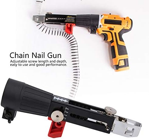 Автоматски пиштол за завртки, автоматски ланец за пиштол за нокти електричен пиштол за завртки за електрична енергија за нокти, пиштол за нокти