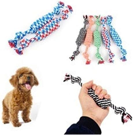 Мајки продавница кутре куче миленичиња играчки памук плетенка коска јаже џвака јазол нова случајна боја