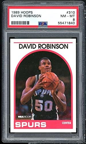 Дејвид Робинсон дебитант картичка 1989-90 обрач 310 PSA 8