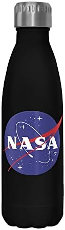 Петто Сонцето лого на НАСА 17 мл шише со вода од не'рѓосувачки челик, 17 унца, разнобојно
