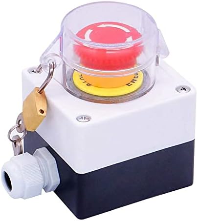 PCGV 22mm 2 NC црвена печурка за заклучување на итна станица за вклучување на копчето за вклучување на копчето за копче за итни
