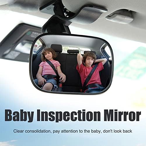 Хар Бебе Автомобил Огледало Автомобилската Внатрешни Работи Ретровизор Бебе Огледало Прилагодливи Со Кои Се Соочува Назад Задниот