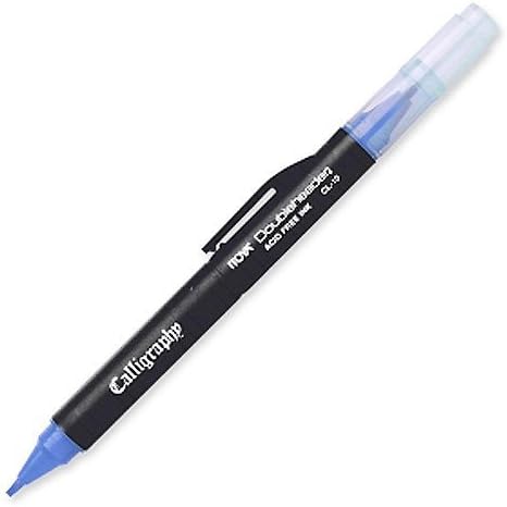Itoya Doubleheader Calphaphaph Pens-DoubleHeader Калиграфија маркер, 1,5мм/3,0мм, сина
