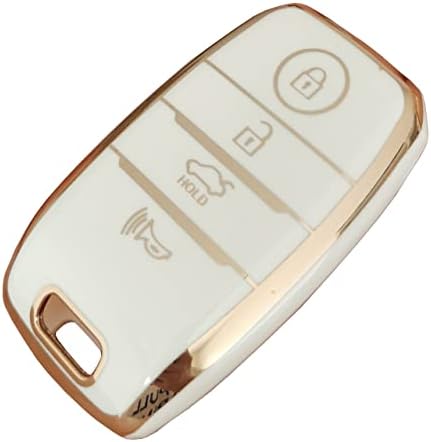 Qixiubia for Kia Key Fob Shell TPU Key Fob Protector Case Case Ceyless Deadital Contage Smart Key Holder одговара за Kia Soul Carnival Sedona