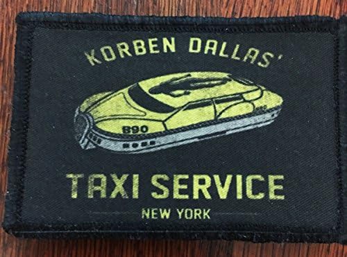 Петтиот Елемент Филм Корбен Далас Такси Услуга Моралот Тактички Воени Лепенка Направени Во САД Совршен За Вашиот Ранец, Пакет Торба,
