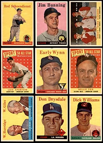 1958 Топс Бејзбол комплетен сет VG/ex
