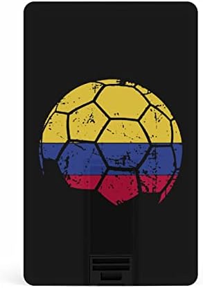 Колумбиско Знаме Фудбал Кредитна Банкарска Картичка УСБ Флеш Драјвови Пренослив Мемориски Стик Клуч За Складирање Диск 32ГР