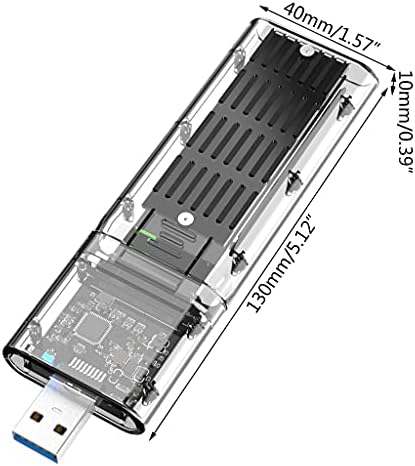 Qksky Creative Clear USB3. 0 Gen1 SSD Цврст Државен Диск КОМПЛЕТ SATA PCIE Б-Клуч М. 2 Мобилен Хард Диск Кутија JMS578 Контролен Чип м. 2 nvme