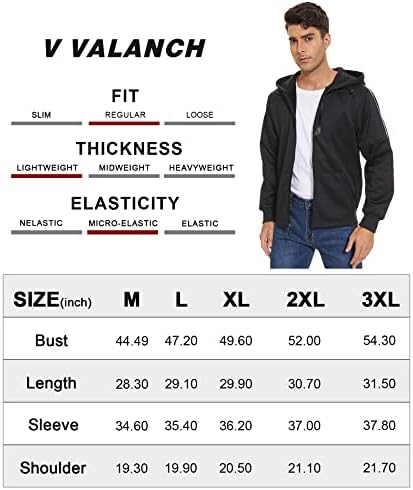 V v valanch aldies zip за мажи со средна тежина со долга ракав случајна џемпер со џеб