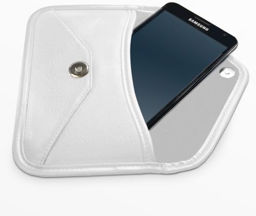 Boxwave Case Компатибилен со Vivo X70 Pro - Елита кожена торбичка за месинџер, синтетички кожен покрив дизајн на пликови за виво X70 Pro - Брегот