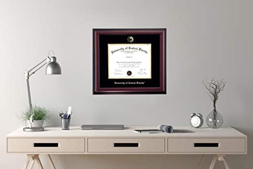 OCM Diplomadisplay Традиционална рамка за Универзитетот во Централна Флорида УЦФ витези | 8-1/2 x 11 Сертификати за дипломи | Црна/златна