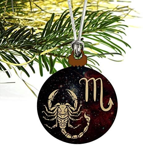 Хороскоп на Зодијак знак Скорпија Скорпион во просторот мини мало мало украсно украси за одмор на новогодишно дрво