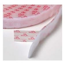 Velcro 1015-AP-PSA/L Бела најлонска ткаена лента за прицврстување, јамка, тип на јамка, лепило чувствително на притисок, 1-1/2 „широк,