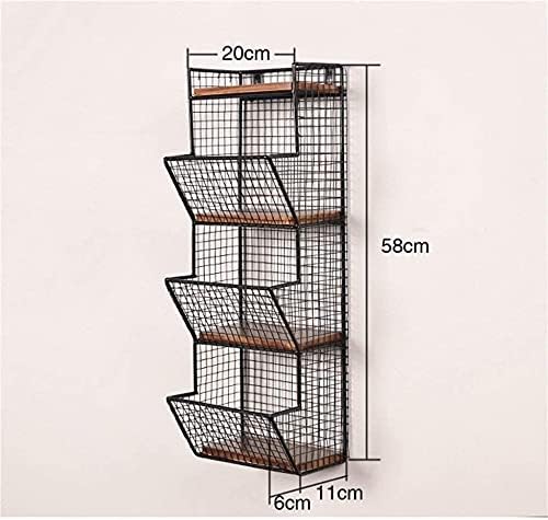Декоративна wallидна рамка, 4 нивоа за железо wallид/книжарница, полица за складирање на партиција, wallидни монтирани уреди