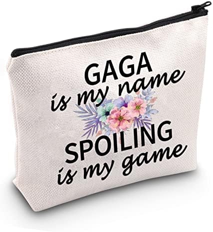 Jxgzso Гага Подарок Гага Баба Шминка Торба Гага Благодарност Подарок Тиа Е Моето Име Расипување Е Мојата Игра Козметичка Торба