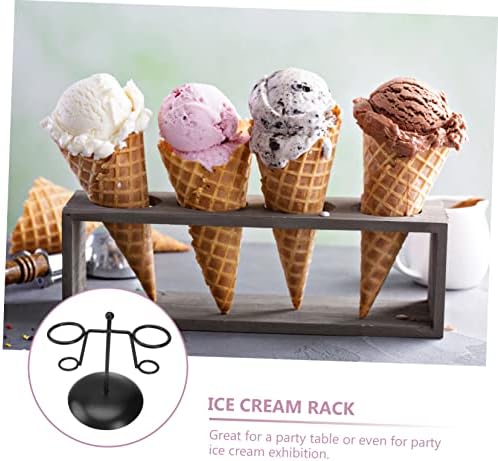 Yarnow 1pc сладолед штанд штанд десерт екранот стои колачи за држачи за држачи на конуси за држачи за држачи Charcuterie cupcake
