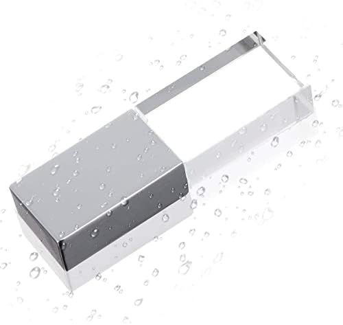 Hongpas Нов Кристално Транспарентен Правоаголник Вистински USB Флеш Диск 3.0 LED Осветлување Меморија Стап Роденден Свадба Подарок Пенкало