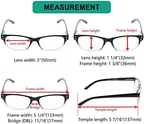 Очила Заштедете 10% На Комплет 5 Пакети Класични Очила За Читање За Мажи и 5 Пакети Гроздобер Читатели Црна-јасна Рамка +2.00