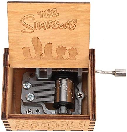 FtVogue Hand Crank врежана иверица музичка кутија дрвена врежана музичка играчка занаети дома украс подарок за деца loversубители