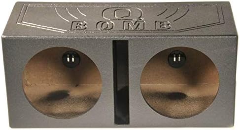 П Моќност QBOMB15V Двојна 15-Инчна Вентилирана Кутија За Звучници Од Високо Квалитетно Дрво Од Мдф Со Издржлив Спреј За Постелнина